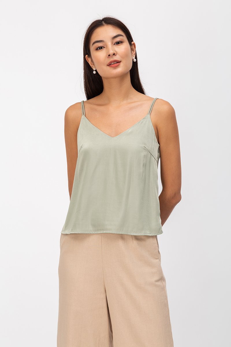 DANYON TENCEL STRAPPY BACK CAMI TOP