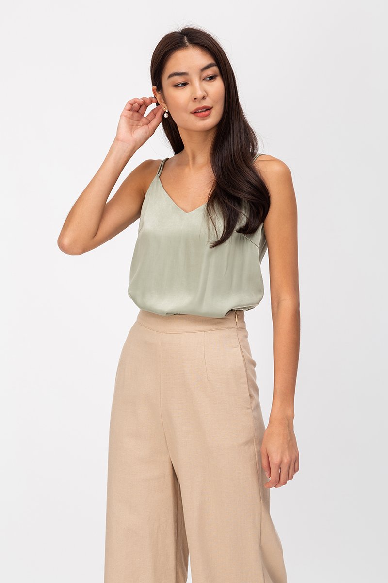DANYON TENCEL STRAPPY BACK CAMI TOP