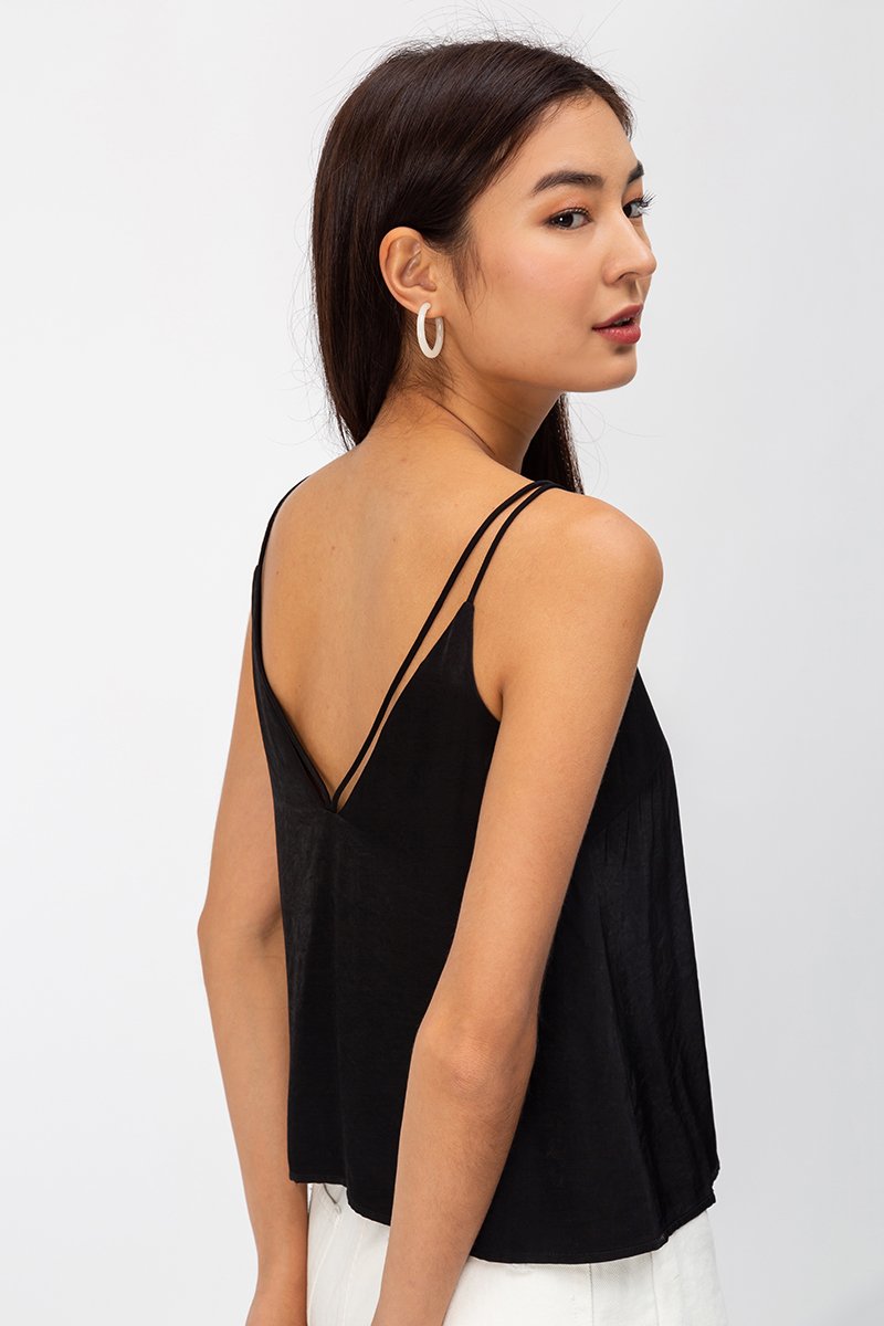 DANYON TENCEL STRAPPY BACK CAMI TOP