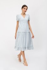 JESS FLORAL EMBROIDERED MIDI DRESS