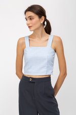 KYLE GINGHAM CROP TOP