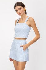 KYLE GINGHAM CROP TOP