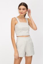 KYLE GINGHAM CROP TOP
