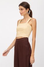 KYLE GINGHAM CROP TOP