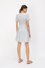 KATLYN EYELET FIT FLARE DRESS