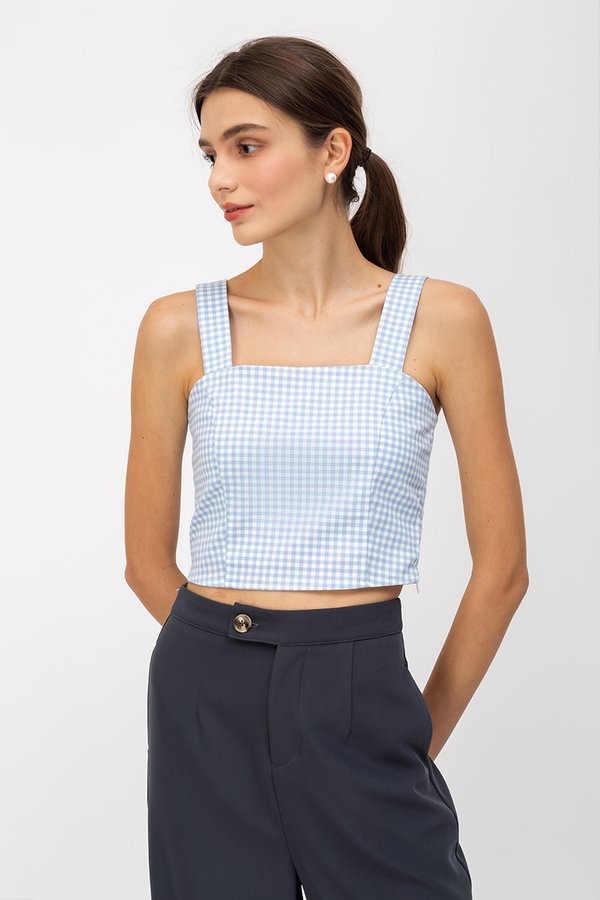 KYLE GINGHAM CROP TOP KYLE GINGHAM CROP TOP