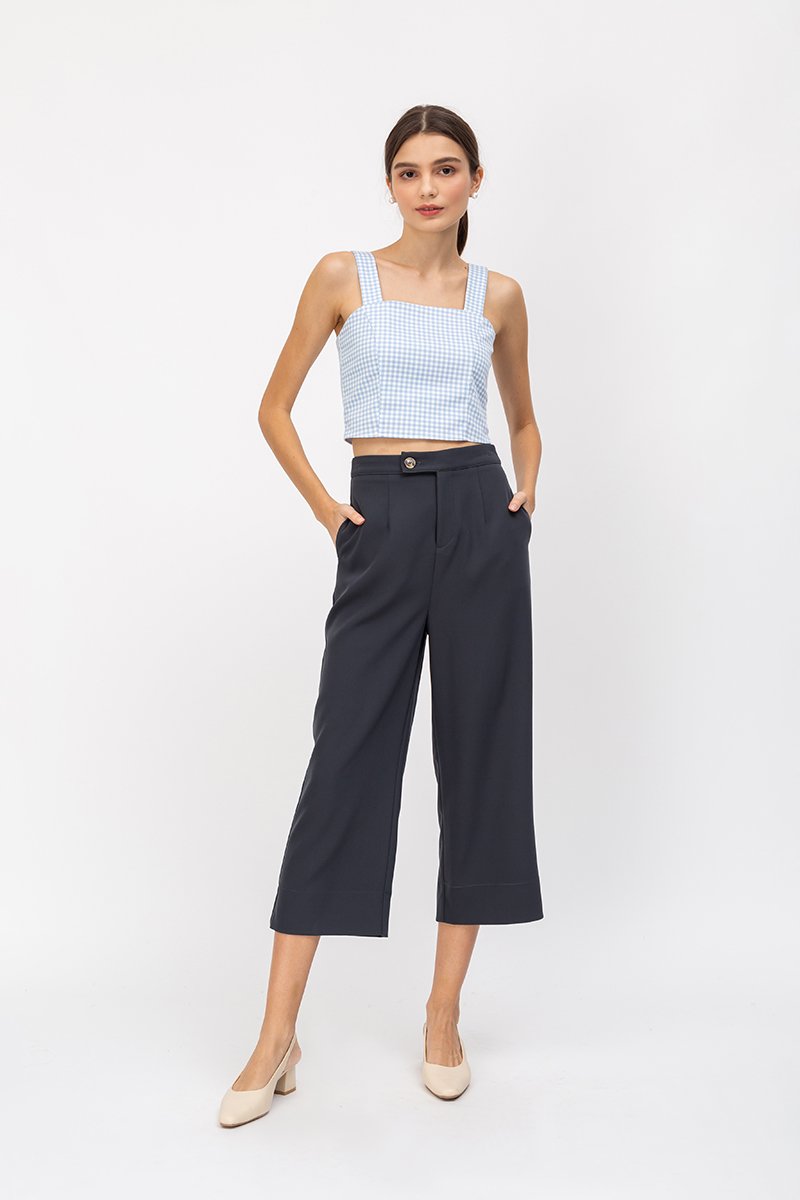 KYLE GINGHAM CROP TOP