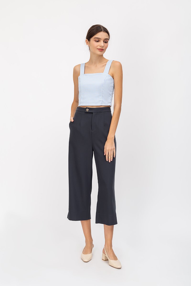 KYLE GINGHAM CROP TOP