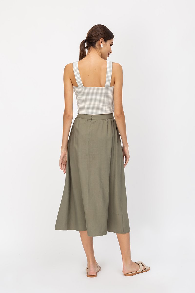 KYLE GINGHAM CROP TOP