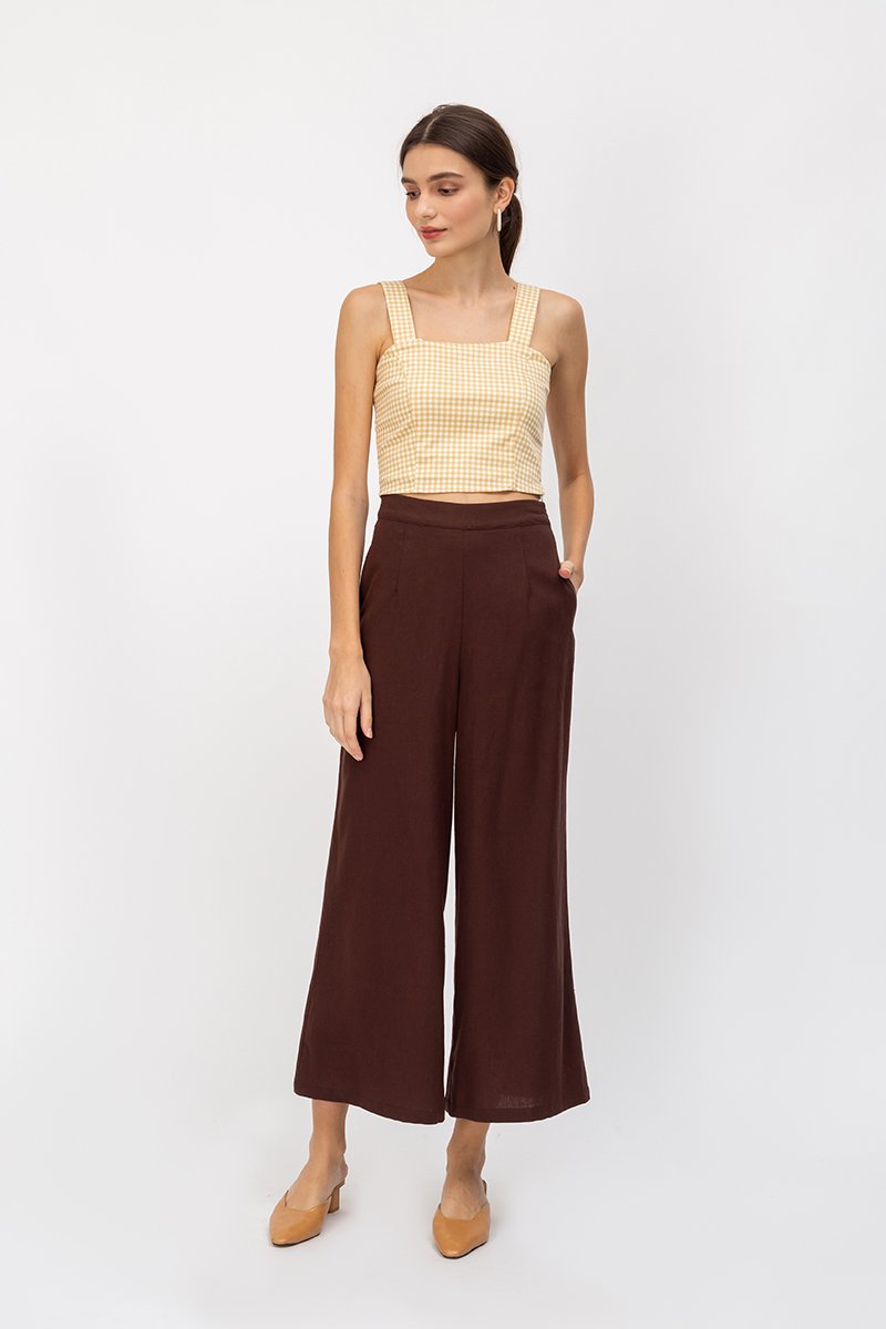 KYLE GINGHAM CROP TOP