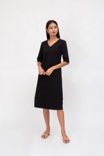 LINDEY VNECK MIDI DRESS