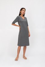 LINDEY VNECK MIDI DRESS