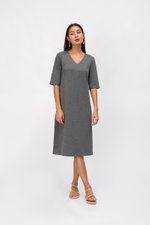 LINDEY VNECK MIDI DRESS