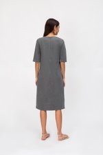 LINDEY VNECK MIDI DRESS