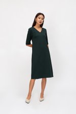 LINDEY VNECK MIDI DRESS