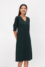 LINDEY VNECK MIDI DRESS
