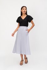 NOELLA JACQUARD PUFF SLEEVE TOP