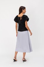 NOELLA JACQUARD PUFF SLEEVE TOP