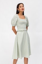TAYLIE GINGHAM CIRCLE SKIRT