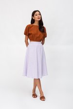 TAYLIE GINGHAM CIRCLE SKIRT
