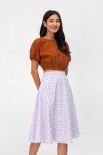 TAYLIE GINGHAM CIRCLE SKIRT