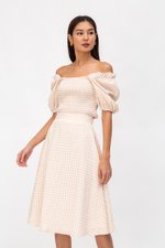TAYLIE GINGHAM CIRCLE SKIRT