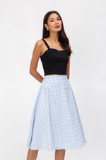 TAYLIE GINGHAM CIRCLE SKIRT