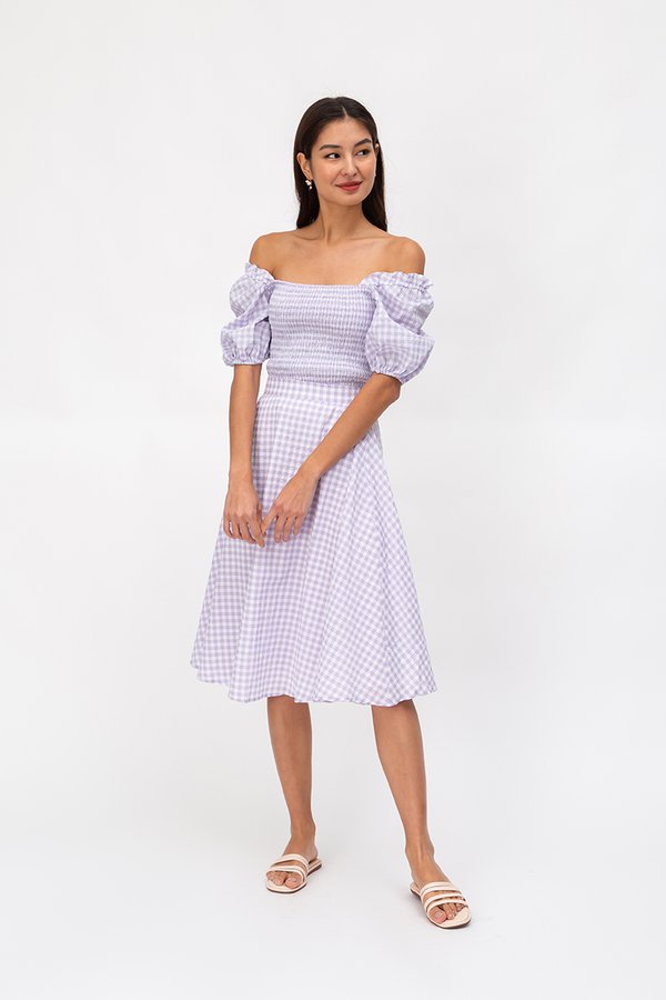 TAYLIE GINGHAM CIRCLE SKIRT