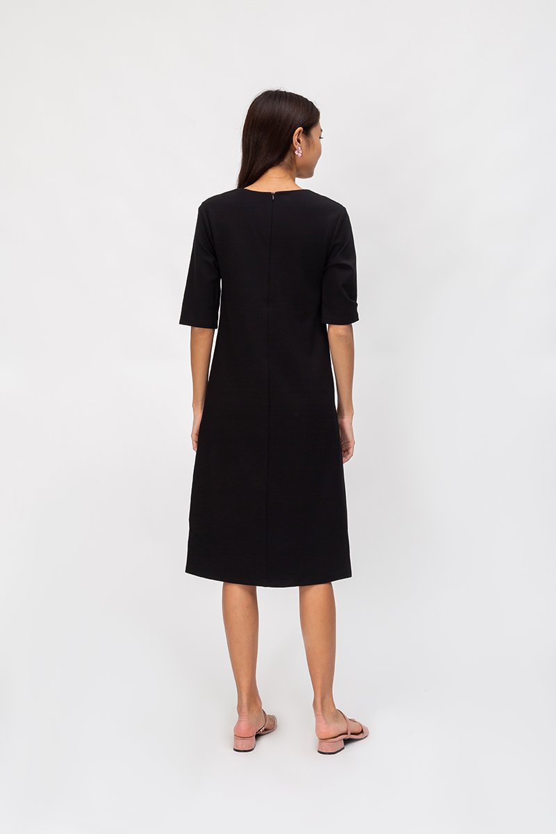 LINDEY VNECK MIDI DRESS