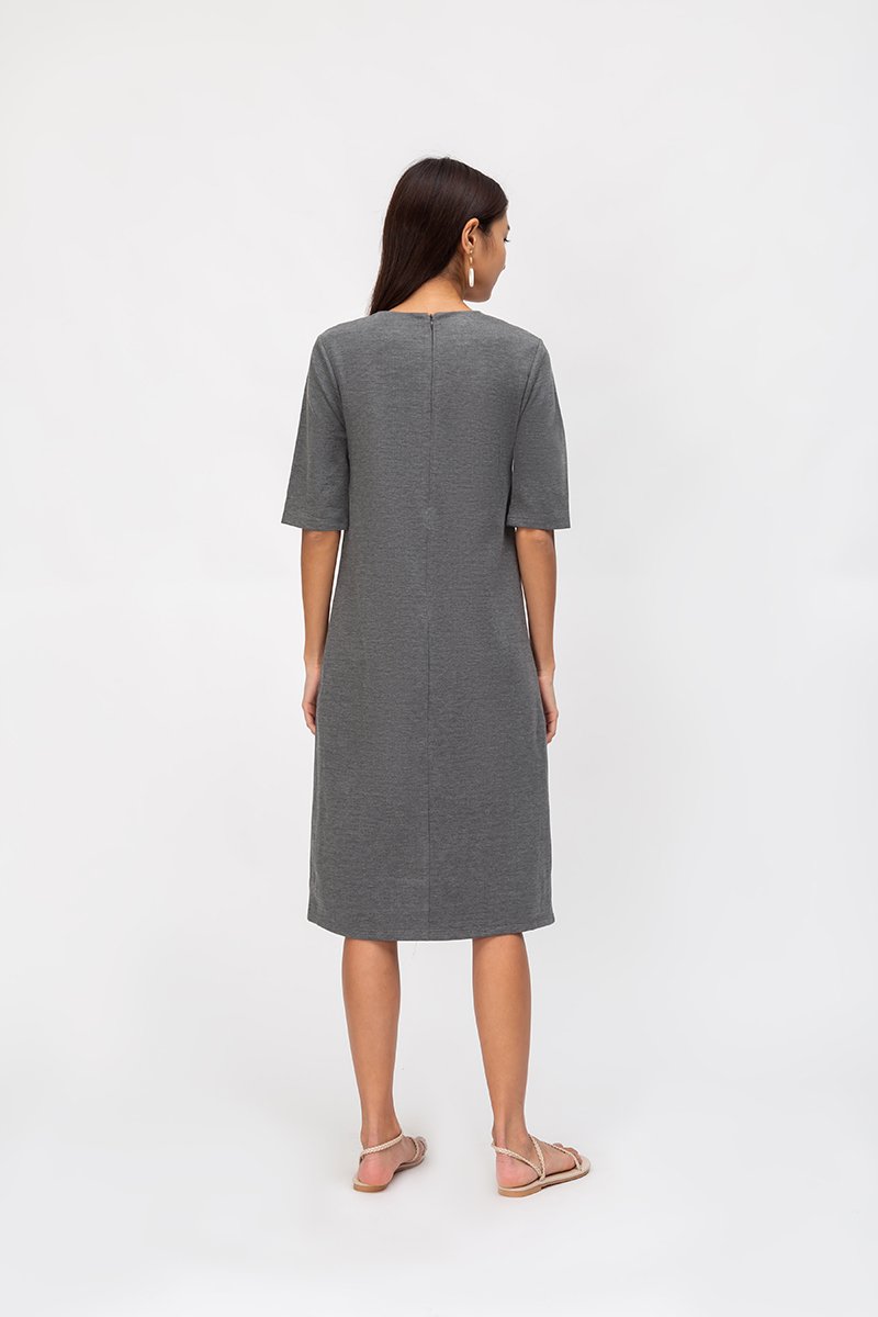 LINDEY VNECK MIDI DRESS