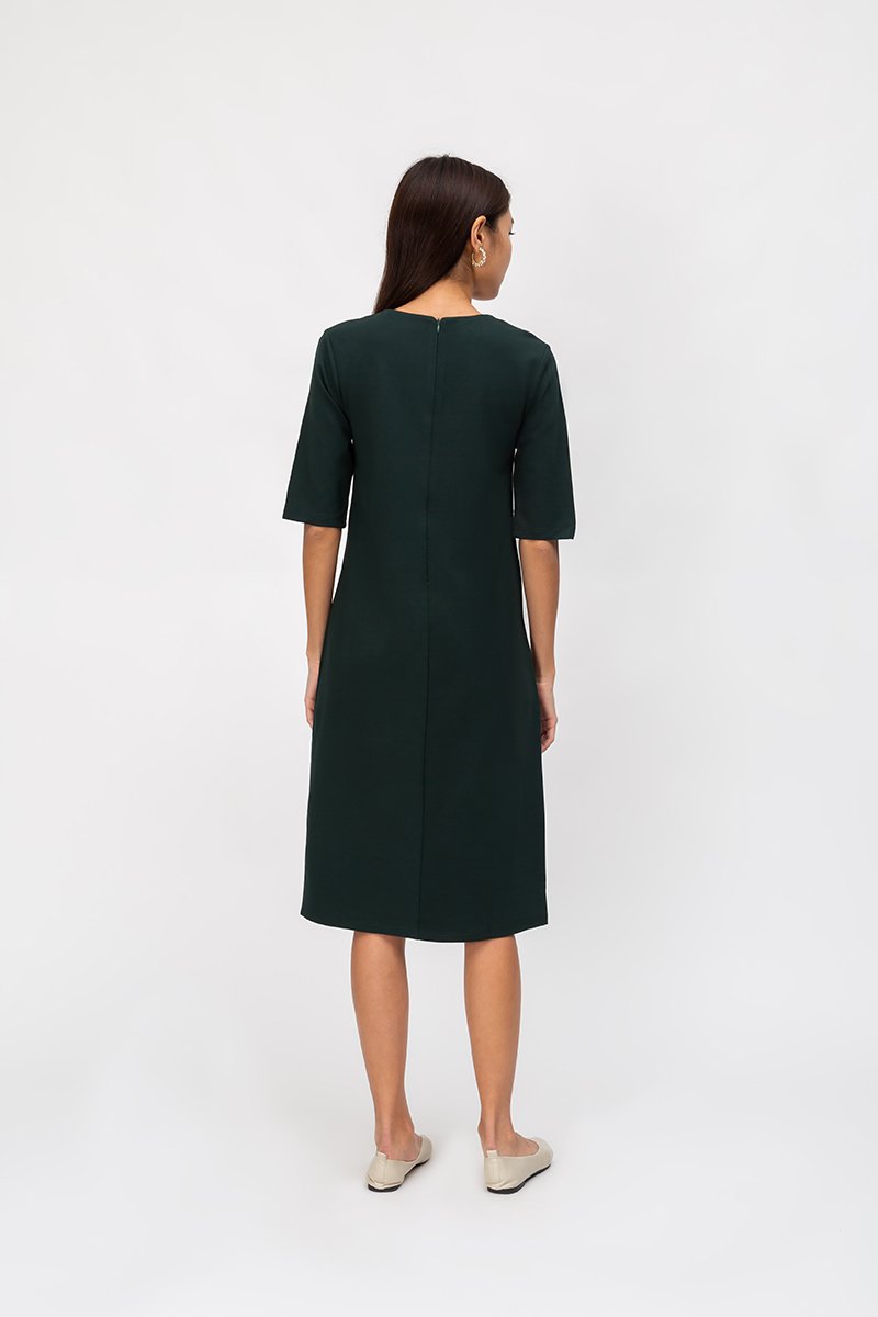LINDEY VNECK MIDI DRESS