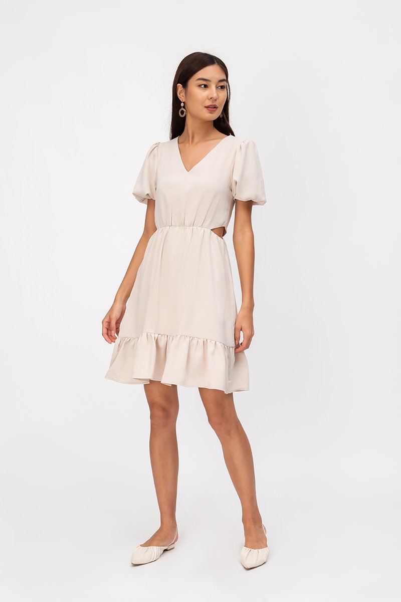 SOFIANE CUTOUT WAIST DRESS