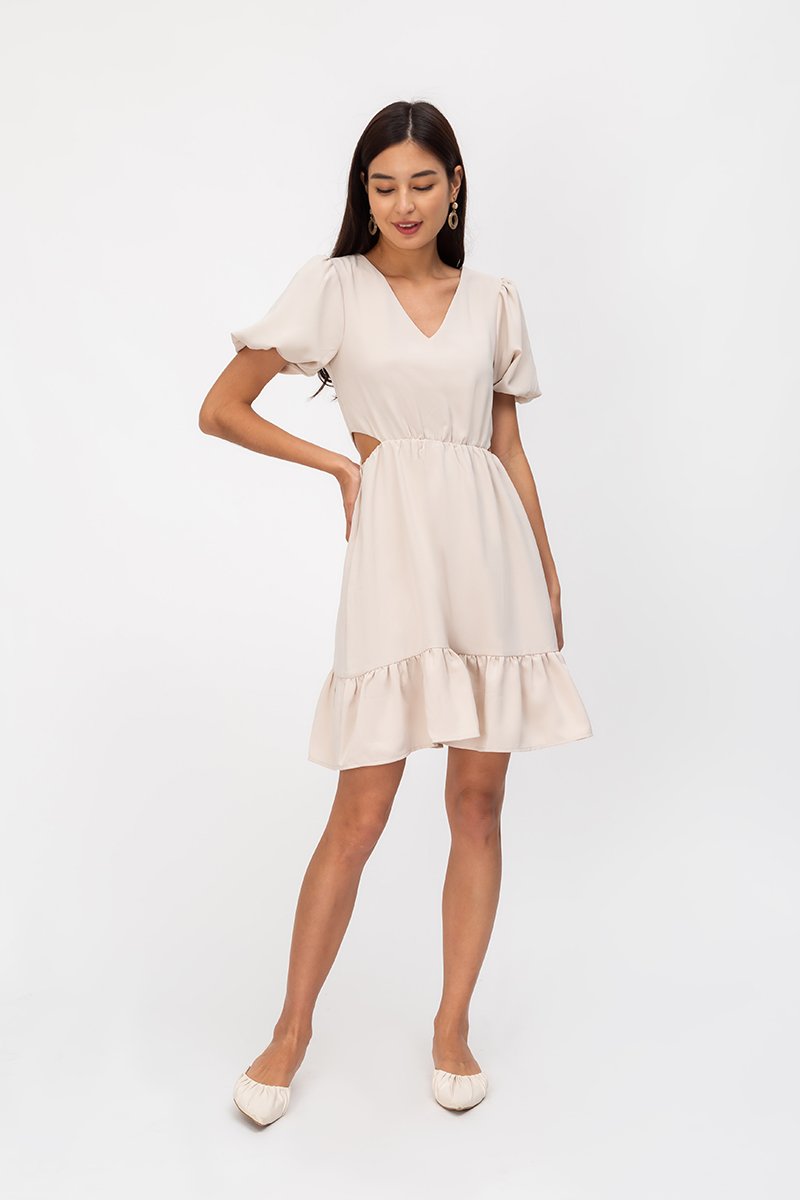 SOFIANE CUTOUT WAIST DRESS