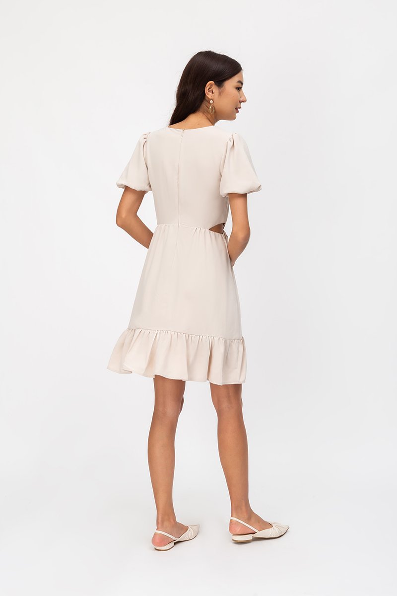 SOFIANE CUTOUT WAIST DRESS