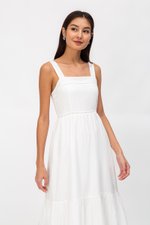 MIKAYLA EYELET MIDI DRESS