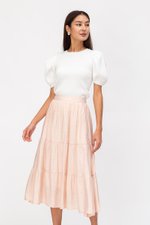 SANDY TIERED MIDI SKIRT