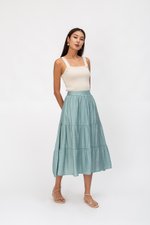 SANDY TIERED MIDI SKIRT