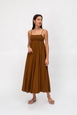 CECILIA SMOCKED MAXI DRESS