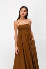 CECILIA SMOCKED MAXI DRESS