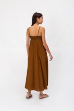 CECILIA SMOCKED MAXI DRESS