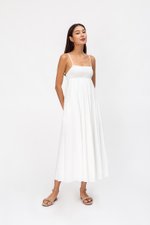 CECILIA SMOCKED MAXI DRESS