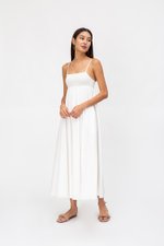 CECILIA SMOCKED MAXI DRESS
