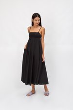 CECILIA SMOCKED MAXI DRESS