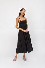 CECILIA SMOCKED MAXI DRESS