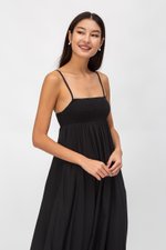 CECILIA SMOCKED MAXI DRESS