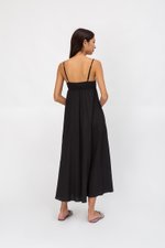 CECILIA SMOCKED MAXI DRESS