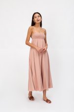 CECILIA SMOCKED MAXI DRESS