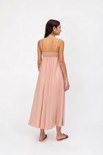 CECILIA SMOCKED MAXI DRESS