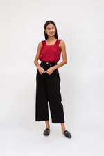 AYLIN RUCHED STRAPS TOP