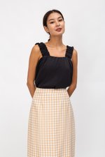 AYLIN RUCHED STRAPS TOP